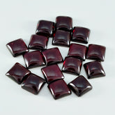 Garnet 10PC Tiny 5x5 MM Square Cabochon Red Sparkling semi Precious Gems
