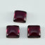 Garnet 1PC Tiny 6x6 MM Square Cabochon Red Polished semi Precious Loose Gems