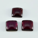 Garnet 1PC Small 8x8 MM Square Cabochon Red Luster semi Precious Loose Gemstones