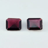 Garnet 1PC Large 10x14 MM Emerald Faceted Red Sparkling Semi Precious Loose Gemstone