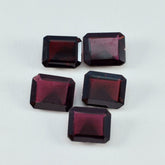 Garnet 1PC Chunky 12x16 MM Emerald Faceted Red Polished Semi Precious Loose Gemstones
