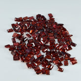 Garnet 1PC Tiny 5x7 MM Emerald Faceted Red Shine Semi Precious Loose Gems