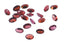 Garnet 1PC Small 6x8 MM Oval Faceted Red Sparkling Semi Precious Loose Gemstone