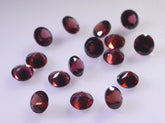 Garnet 1PC Small 7x7 MM Round Faceted Red Splendid Semi Precious Loose Gemstone