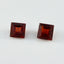 Garnet 1PC Tiny 5x5 MM Square Faceted Red Sparkling Semi Precious Gems