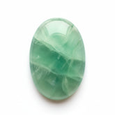 Green Fluorite 1PC Large 9x11 MM Oval Cabochon Green Sparkling semi Precious Gems