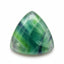 Green Fluorite 1PC Medium 9x9 MM Triangle Cabochon Green Brilliant semi Precious Loose Gemstones
