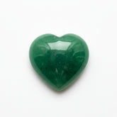 Green Jade 1PC Medium 9x9 MM Heart Cabochon Green Brilliant semi Precious Loose Gems