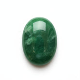 Green Jade 1PC Medium 7x10 MM Oval Cabochon Green Lustrous semi Precious Semi Precious Gemstone