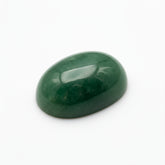 Green Jade 1PC Small 7x9 MM Oval Cabochon Green Luster semi Precious Loose Gemstones
