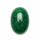 Green Jade 1PC Large 9x11 MM Oval Cabochon Green Fine semi Precious Gems