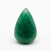 Green Jade 1PC Large 8x12 MM Pear Cabochon Green Fiery semi Precious Gems