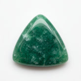 Green Jade 1PC Small 8x8 MM Triangle Cabochon Green Luster semi Precious Loose Gems