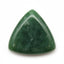 Green Jade 1PC Medium 9x9 MM Triangle Cabochon Green Lustrous semi Precious Loose Gemstone