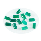 Green Onyx 1PC Small 5x10 MM Baguette Cabochon Green High Quality semi Precious Loose Gemstones