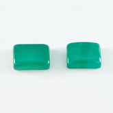 Green Onyx 1PC Large 10x12 MM Emerald Cabochon Green Brilliant semi Precious Loose Gemstones