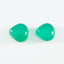 Green Onyx 1PC Large 10x10 MM Heart Cabochon Green Natural semi Precious Semi Precious Gemstone