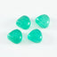 Green Onyx 1PC Small 8x8 MM Heart Cabochon Green Fine semi Precious Loose Gemstone