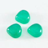 Green Onyx 1PC Medium 9x9 MM Heart Cabochon Green High Quality semi Precious Loose Gemstones