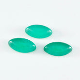 Green Onyx 1PC Small 6x12 MM Marquise Cabochon Green Fiery semi Precious Semi Precious Gemstone
