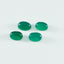 Green Onyx 10PC Tiny 4x6 MM Oval Cabochon Green Genuine semi Precious Loose Gemstones