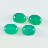 Green Onyx 1PC Small 6x9 MM Oval Cabochon Green Fiery semi Precious Gems