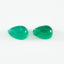 Green Onyx 1PC Small 6x8 MM Pear Cabochon Green Splendid semi Precious Semi Precious Gemstone