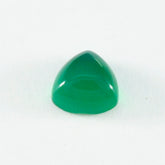Green Onyx 1PC Large 10x10 MM Triangle Cabochon Green Brilliant semi Precious Precious Gemstone