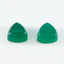 Green Onyx 1PC Large 11x11 MM Triangle Cabochon Green Sparkling semi Precious Gems