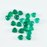 Green Onyx 10PC Tiny 3x3 MM Triangle Cabochon Green Fine semi Precious Semi Precious Gemstone