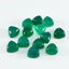 Green Onyx 1PC Small 7x7 MM Triangle Cabochon Green Superior semi Precious Loose Gemstone