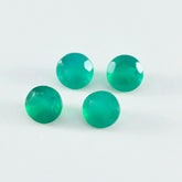 Green Onyx 10PC Tiny 3x3 MM Round Faceted Green Fiery Semi Precious Loose Gemstone