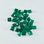 Green Onyx 10PC Tiny 4x4 MM Square Faceted Green Brilliant Semi Precious Loose Gemstones