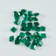 Green Onyx 1PC Medium 9x9 MM Square Faceted Green Lustrous Semi Precious Gems