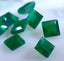 Green Onyx 1PC Large 12x12 MM Square Faceted Green High Quality Semi Precious Loose Gemstones