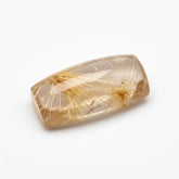 Golden Rutile 1PC Medium 7x14 MM Baguette Cabochon Yellow Natural semi Precious Loose Gemstone