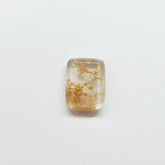 Golden Rutile 1PC Tiny 5x7 MM Emerald Cabochon Yellow Lustrous semi Precious Loose Gemstone