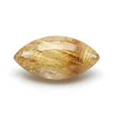 Golden Rutile 10PC Tiny 4x8 MM Marquise Cabochon Yellow Genuine semi Precious Precious Gemstone