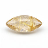 Golden Rutile 1PC Large 8x16 MM Marquise Cabochon Yellow Brilliant semi Precious Loose Gemstones
