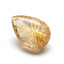 Golden Rutile 1PC Small 7x9 MM Pear Cabochon Yellow Luster semi Precious Loose Gems