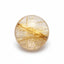 Golden Rutile 1PC Tiny 6x6 MM Round Cabochon Yellow Lustrous semi Precious Loose Gemstone