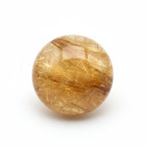 Golden Rutile 1PC Medium 9x9 MM Round Cabochon Yellow High-Quality semi Precious Precious Gemstone