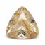 Golden Rutile 1PC Large 10x10 MM Triangle Cabochon Yellow Shine semi Precious Loose Gems