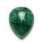 Green Tourmaline 1PC Large 9x11 MM Pear Cabochon Green Polished semi Precious Loose Gems