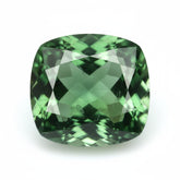 Green Tourmaline 1PC Large 11x11 MM Cushion Faceted Green Fine Semi Precious Gems