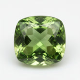 Green Tourmaline 1PC Large 12x12 MM Cushion Faceted Green High-Quality Semi Precious Loose Gems