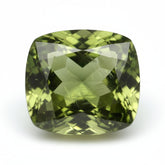 Green Tourmaline 1PC Chunky 13x13 MM Cushion Faceted Green Natural Semi Precious Loose Gemstone