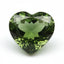Green Tourmaline 1PC Large 10x10 MM Heart Faceted Green Shine Semi Precious Loose Gemstones