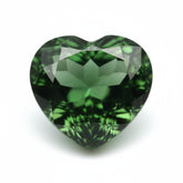 Green Tourmaline 1PC Large 11x11 MM Heart Faceted Green Fine Semi Precious Gems