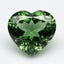 Green Tourmaline 1PC Chunky 16x16 MM Heart Faceted Green Pure Semi Precious Loose Gems